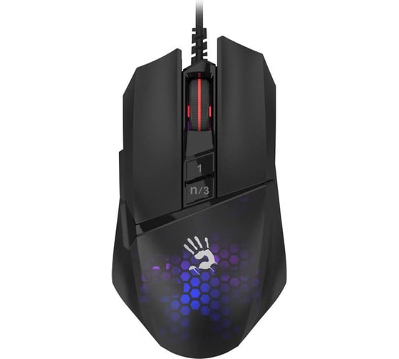 Мышь A4TECH Bloody W65 Max Mini черный оптическая 12000dpi USB 9but (W65 MAX MINI HONEYCOMB) 2018593