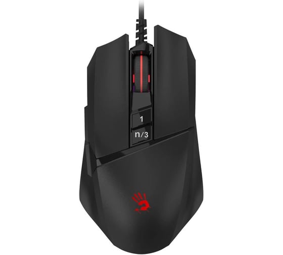 Мышь A4TECH Bloody W65 Max Mini черный оптическая 12000dpi USB 9but (W65 MAX MINI STONE BLACK) 2018583