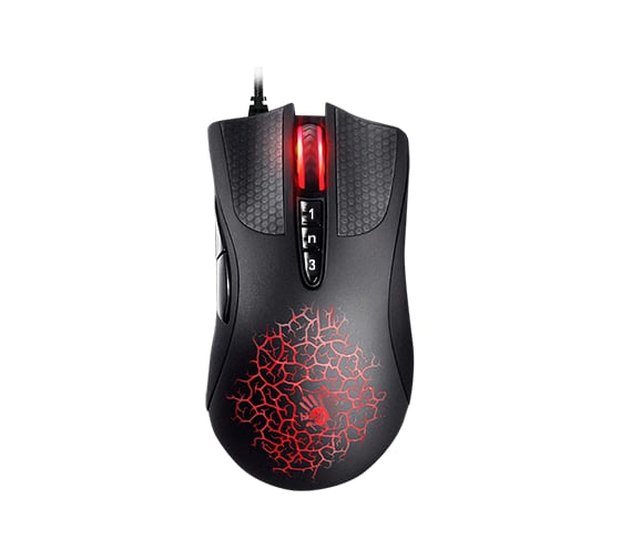 Мышь A4TECH Bloody A90 черный оптическая 6200dpi USB 8but 293567