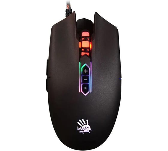 Мышь A4TECH Bloody Q80 черный оптическая 6200dpi USB 8but (Q80 BLACK) 482452