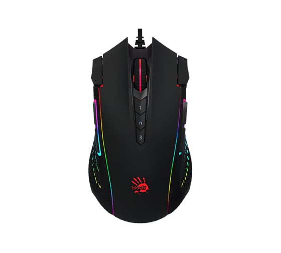 Мышь A4TECH Bloody J90s черный оптическая 8000dpi USB 12but (J90S BLACK ACTIVATED) 1379881