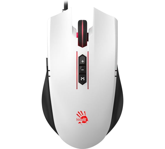 Мышь A4TECH Bloody ES7 белый оптическая 6000dpi USB 8but (ES7 PANDA WHITE) 2076749