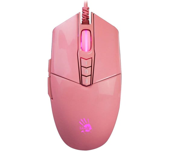 Мышь A4TECH Bloody P91s розовый оптическая 8000dpi USB 8but (P91S PINK ACTIVATED) 1379883