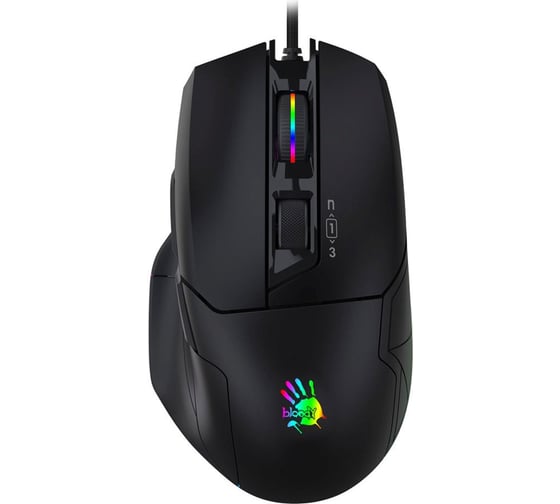 Мышь A4TECH Bloody W70 Max черный оптическая 10000dpi USB 10but (W70 MAX (STONE BLACK)) 1431296