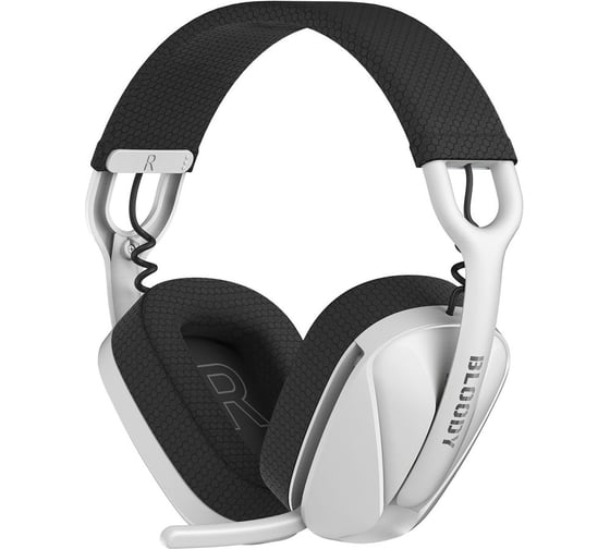 Наушники с микрофоном A4TECH GR285 Bloody белый 1.5м мониторные BT/Radio/3.5mm 2142369