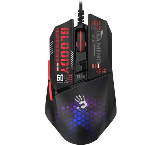 Мышь A4TECH Bloody W60 Max Mini черный/рисунок оптическая 12000dpi USB 9but 1931311