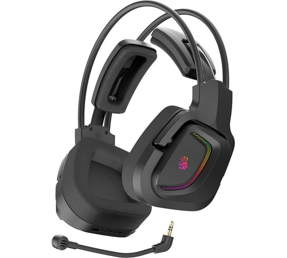 Наушники с микрофоном A4TECH Bloody MR575 черный 1.5м мониторные BT/Radio (MR575) 1874624
