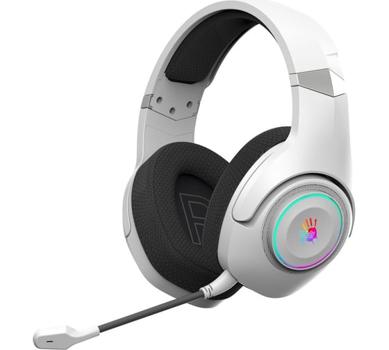 Наушники с микрофоном A4TECH Bloody GR270 белый 1.5м мониторные BT/Radio (GR270) 2000587