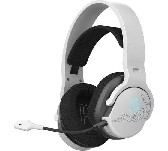 Наушники с микрофоном A4TECH Bloody GR370 белый мониторные BT/Radio/3.5mm (GR370) 1992262