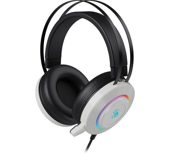 Наушники с микрофоном A4TECH Bloody G521 белый/черный 2.3м мониторные USB (G521 (WHITE)) 1530173