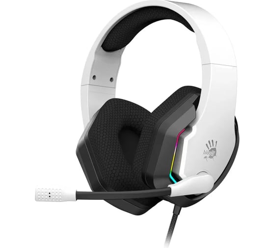 Наушники с микрофоном A4TECH Bloody G260p белый/черный 2м мониторные USB (G260P) 1973160