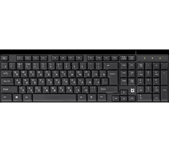 Проводная клавиатура Defender Accent SB-720 RU, черный, компактная 45720
