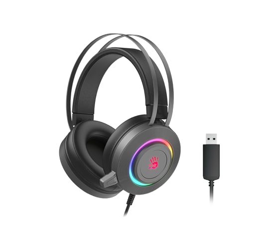 Наушники с микрофоном A4TECH Bloody G521S серый 2.3м мониторные USB (G521S) 2028415