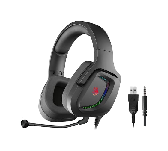 Наушники с микрофоном A4TECH Bloody G573P черный 2м мониторные (G573P) 1611390