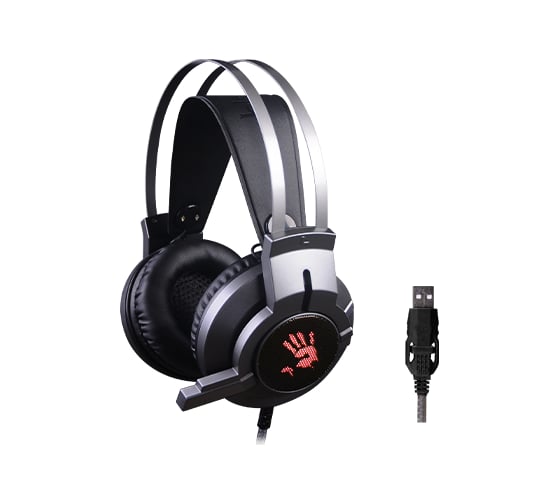 Наушники с микрофоном A4TECH Bloody G437 черный 1.8м мониторные (G437) 1023968