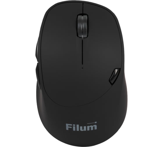 Мышь Filum Wireless FL-MBT30-BK лазерная, 7кл., двухрежимная (2,4ГГц+БТ), DPI: 800/1200/1600, колесо металл, магн корпус 00-01102469