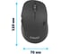Мышь Filum Wireless FL-MBT30-BK лазерная, 7кл., двухрежимная (2,4ГГц+БТ), DPI: 800/1200/1600, колесо металл, магн корпус 00-01102469 11