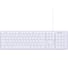 Клавиатура Filum FL-KB25-WH USB 104 кл., проводная, низкопрофильная, мембранная, LED, белая, с подсветкой 3 уровня, Windows XP/Vista/7/8/10, MacOS 00-01253173 2