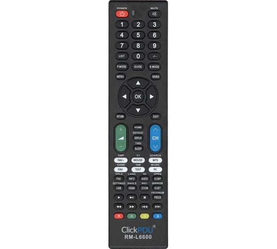 Универсальный пульт clickpdu RM-L6600 HOD2122