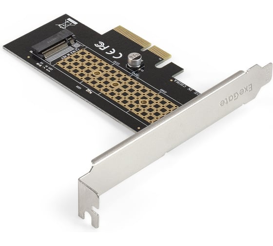 Переходник ExeGate EXE-534 M.2 M key - PCI-E x4 для установки SSD 2230/2242/2260/2280 M.2 M key в слот PCI-E x4 300627 1
