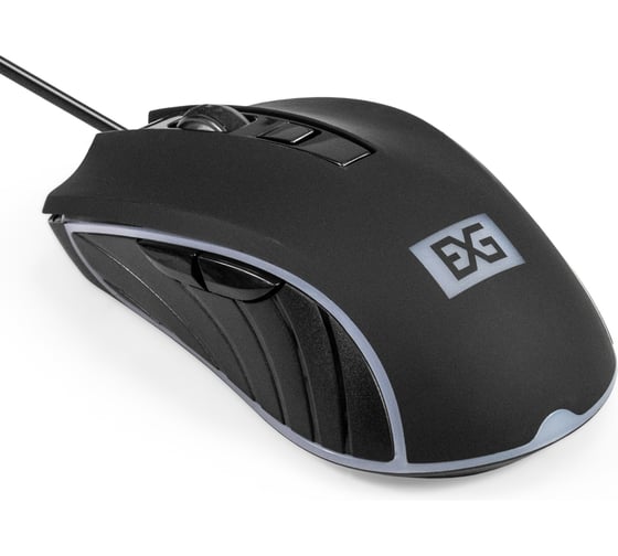 Мышь ExeGate Gaming Standard SL-9064 USB, оптическая, 3600dpi, 6D, 6 кнопок и колесо прокрутки, длина кабеля 1,5м, черная с подсветкой, RTL 298899