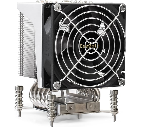 Кулер ExeGate ESNK-P0051AP4.PWM.4U.1700.Cu Al+Cu, 4U, 5 тепл. трубок, LGA1954/1851/1700, TDP 265W, Fan 92mm, PWM, 1300-3800RPM, 2 ball bearing, 4pin, 40db 301390