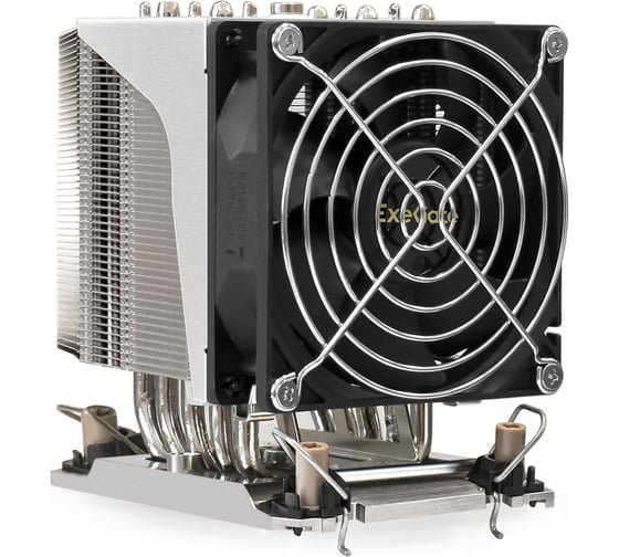 Кулер ExeGate ESNK-P0080AP4.PWM.4U.4189.Cu Al+Cu, 4U, 6 тепл. трубок, LGA4189, Narrow, TDP 350W, PWM, 1300-3800RPM, 2 ball bearing, 4pin, 36.74db, на защелках 301381
