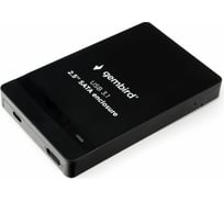 Внешний корпус Gembird 2.5", чёрный, USB Type-c, SATA, пластик, EE2-U31S-2
