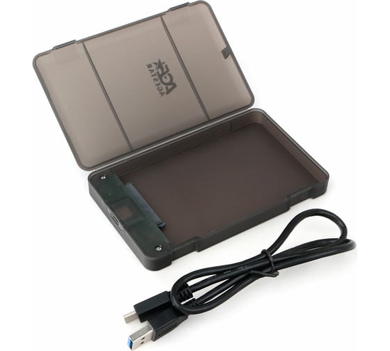 Внешний корпус AgeStar USB 3.0 2.5" SATAIII HDD/SSD, USB 3.0, пласт, черн, безвинт, 3UBCP3C (BLACK)