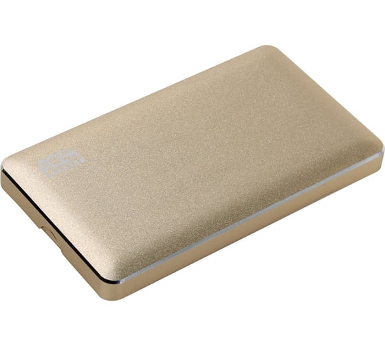 Внешний корпус AgeStar USB 3.0 2.5" SATA, алюминий, золотой, безвинт конструкция, 3UB2A16 (GOLD) 1