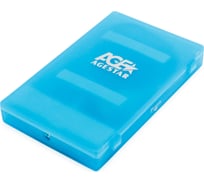 Внешний корпус AgeStar USB 2.0 2.5" SATA HDD/SSD, USB2.0, пластик, синий, SUBCP1 (BLUE)