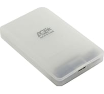 Внешний корпус AgeStar USB 3.0 2.5" SATAIII HDD/SSD, USB 3.0, пластик, белый, 3UBCP3 (WHITE) 21213052