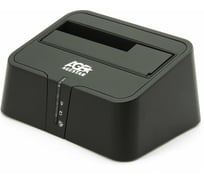 Докстанция AgeStar USB 3.0 2,5"/3,5" SATA HDD, пластик, BackUp, черный. 3UBT2 USB3.0 3UBT2-6G (BLACK)