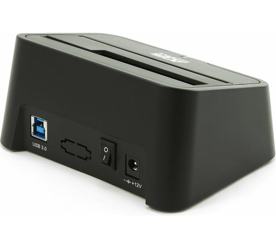 Докстанция AgeStar USB 3.0 2,5"/3,5" SATA HDD, пластик, BackUp, черный. 3UBT2 USB3.0 3UBT2-6G (BLACK)