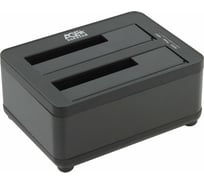 Докстанция AgeStar USB 3.0 2x2,5"/3,5" SATAIII, clone, пластик+алюминий, черная, 3UBT8 (BLACK)