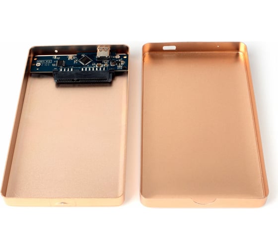 Внешний корпус AgeStar USB 3.1 2,5" SATA, Type-C, алюминий, золотой, 31UB2A16C (GOLD)