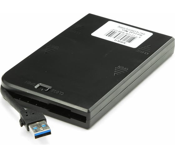Внешний корпус AgeStar USB 3.0 2.5" SATA, алюминий, черный, безвинтовая конст, 3UB2A14 (BLACK)