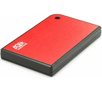 Внешний корпус AgeStar USB 3.0 2.5" SATA, алюминий, красный, безвинтовая констр, 3UB2A14 (RED)