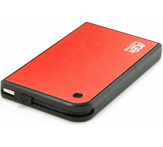 Внешний корпус AgeStar USB 3.0 2.5" SATA, алюминий, красный, безвинтовая констр, 3UB2A14 (RED)