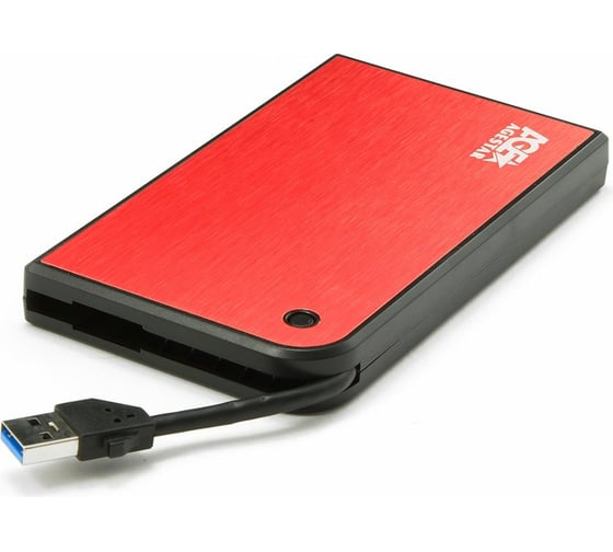 Внешний корпус AgeStar USB 3.0 2.5" SATA, алюминий, красный, безвинтовая констр, 3UB2A14 (RED)