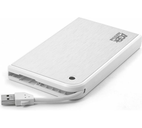 Внешний корпус AgeStar USB 3.0 2.5" SATA, алюминий, белый, безвинтовая констр, 3UB2A14 (WHITE)