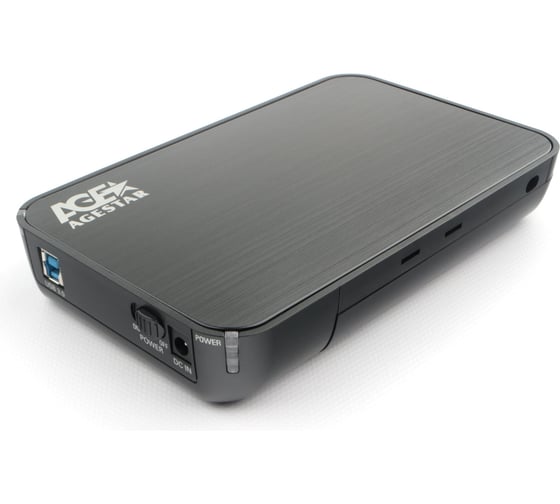 Внешний корпус AgeStar USB 3.0 3.5" SATAIII, черный, 3UB3A8-6G (BLACK)