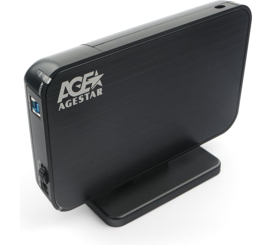 Внешний корпус AgeStar USB 3.0 3.5" SATAIII, черный, 3UB3A8-6G (BLACK)