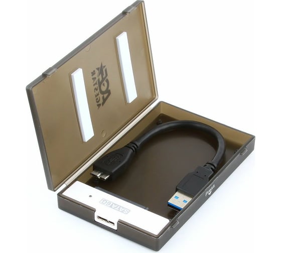Внешний корпус AgeStar USB 3.0 2.5" SATAIII HDD/SSD, 3UBCP1-6G (BLACK)