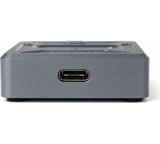 Докстанция AgeStar USB 3.1 SSD M.2 NVME, алюминий, серый, 31CBNV1C (GRAY)