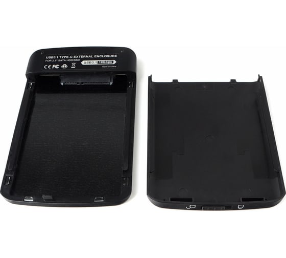 Внешний корпус AgeStar USB 3.1 2,5" SATA, алюминий, черный, 31UB2A12C-6G (BLACK)