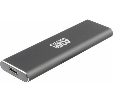 Внешний корпус AgeStar USB 3.1 Type-C M.2 NVME (M-key), алюминий, серый, 31UBNV1C (GRAY)
