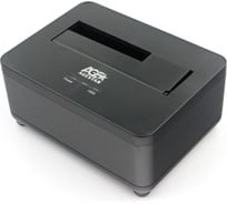 Докстанция AgeStar USB 3.0 2,5"/3,5" SATAIII, пластик+алюминий, черная, 3UBT7 (BLACK)