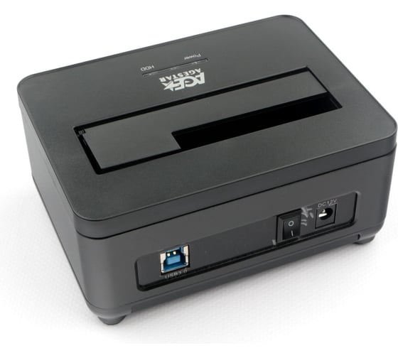 Докстанция AgeStar USB 3.0 2,5"/3,5" SATAIII, пластик+алюминий, черная, 3UBT7 (BLACK)