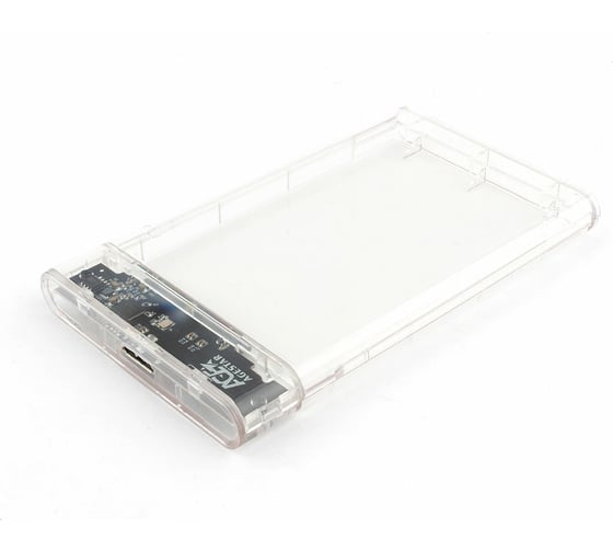 Внешний корпус AgeStar USB 3.0 2.5" SATAIII HDD/SSD, пластик, прозрачный, 3UB2P4 (TRANSPARENCY)